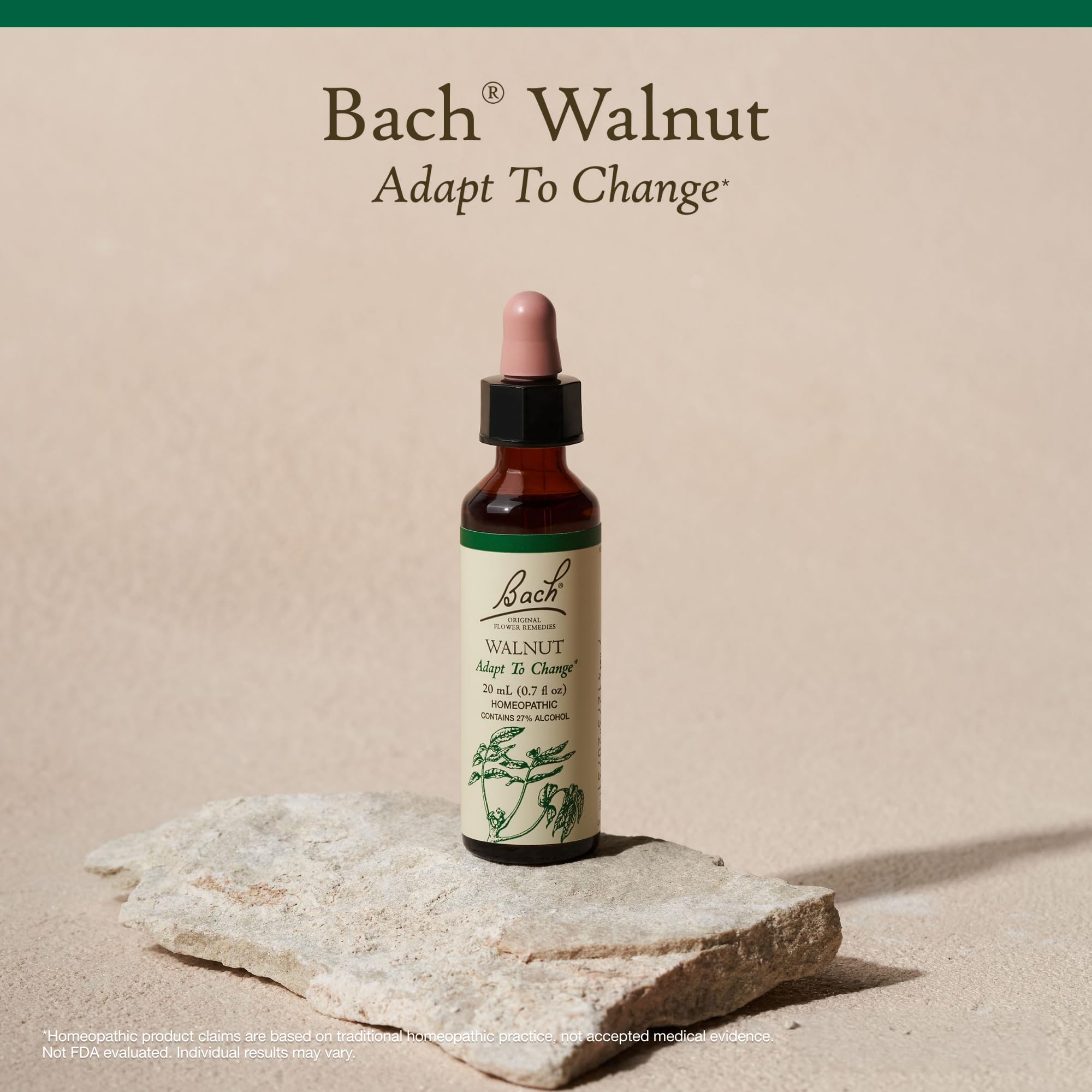 Walnut drops added to water for gentle daily use.