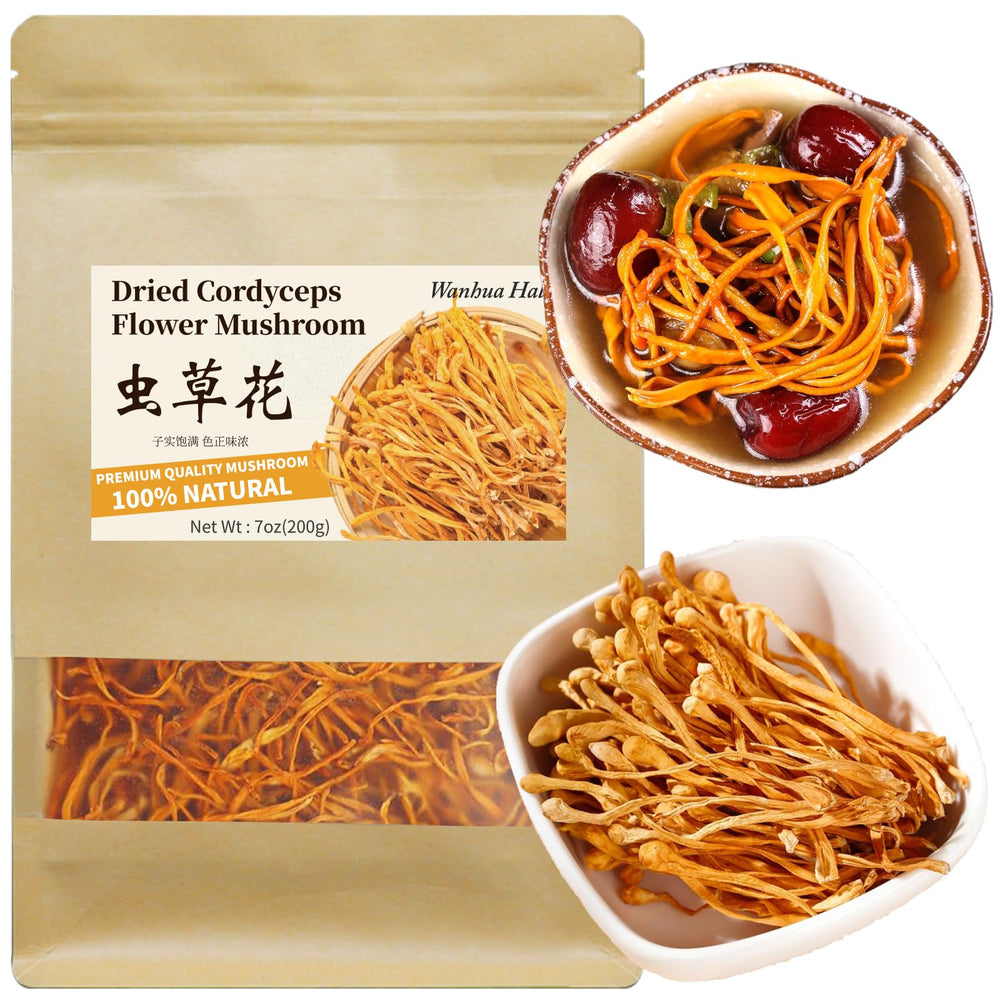 Wanhua Hall Cordyceps Flowers raw bundle for cooking, pure and natural.