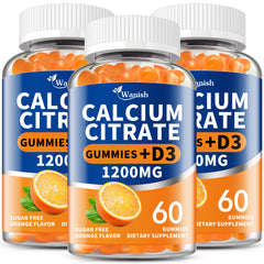 Wanish calcium citrate bottle 3-pack supports daily bone health