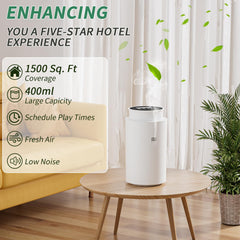 Wankeer Scent Air Machine 400ml reservoir shown for long-lasting fragrance in large rooms.