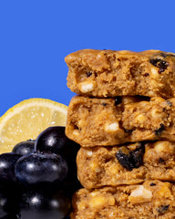 Nutrition panel highlights 15g protein and no added sugar.