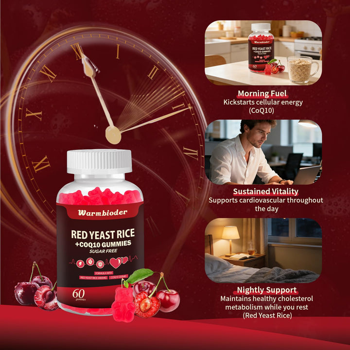 Warmbioder natural cherry extract bottle with ingredients board