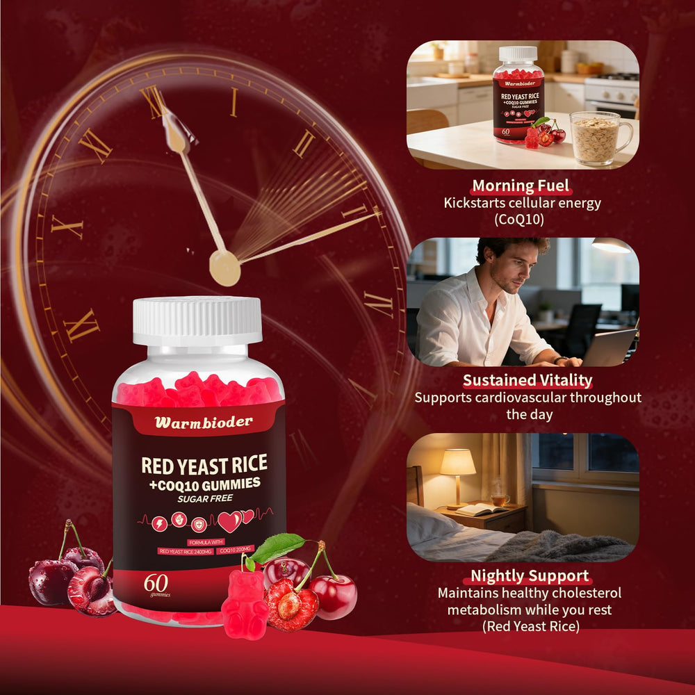 Warmbioder natural cherry extract bottle with ingredients board