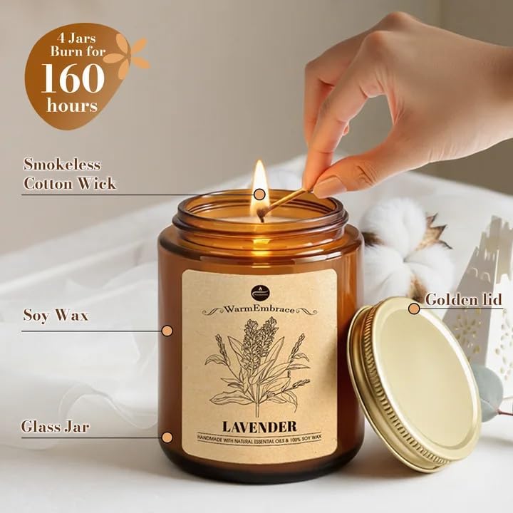WarmEmbrace jasmine candle jar refreshing and uplifting spaces.