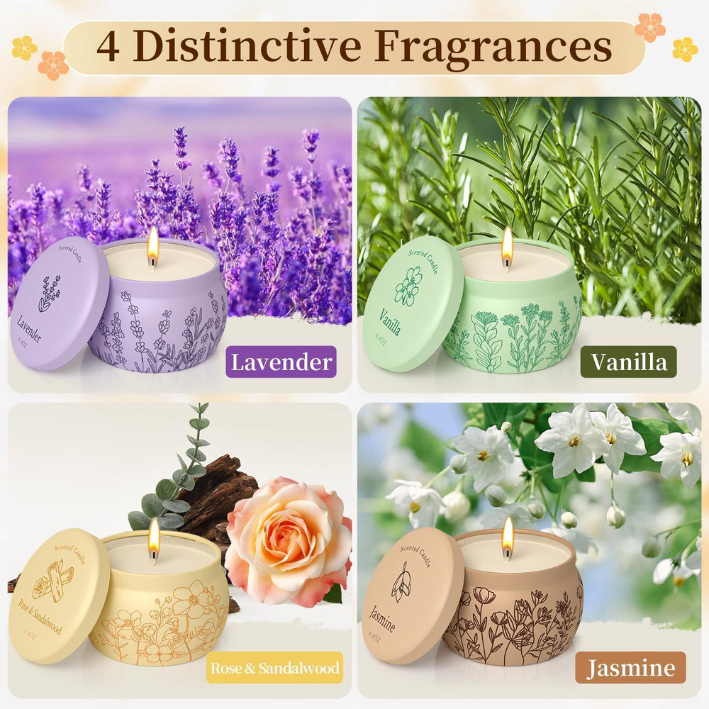 WarmEmbrace rose sandalwood candle jar creates romantic, comforting vibes.