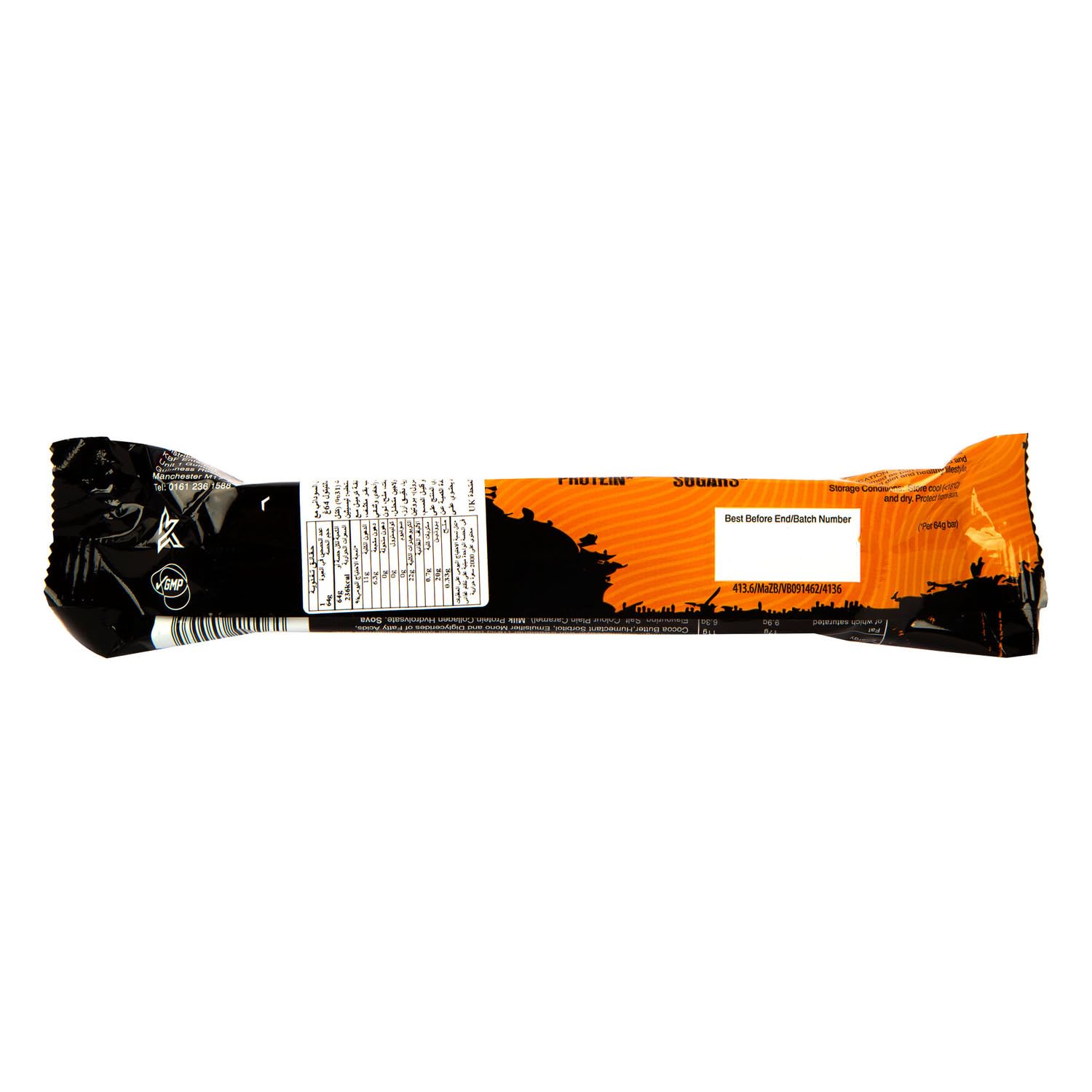 Warrior Crunch Bars ingredients view emphasizing protein sources.