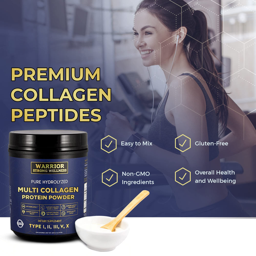 Warrior Strong Wellness smoothie bowl with collagen nourishes skin and joints.