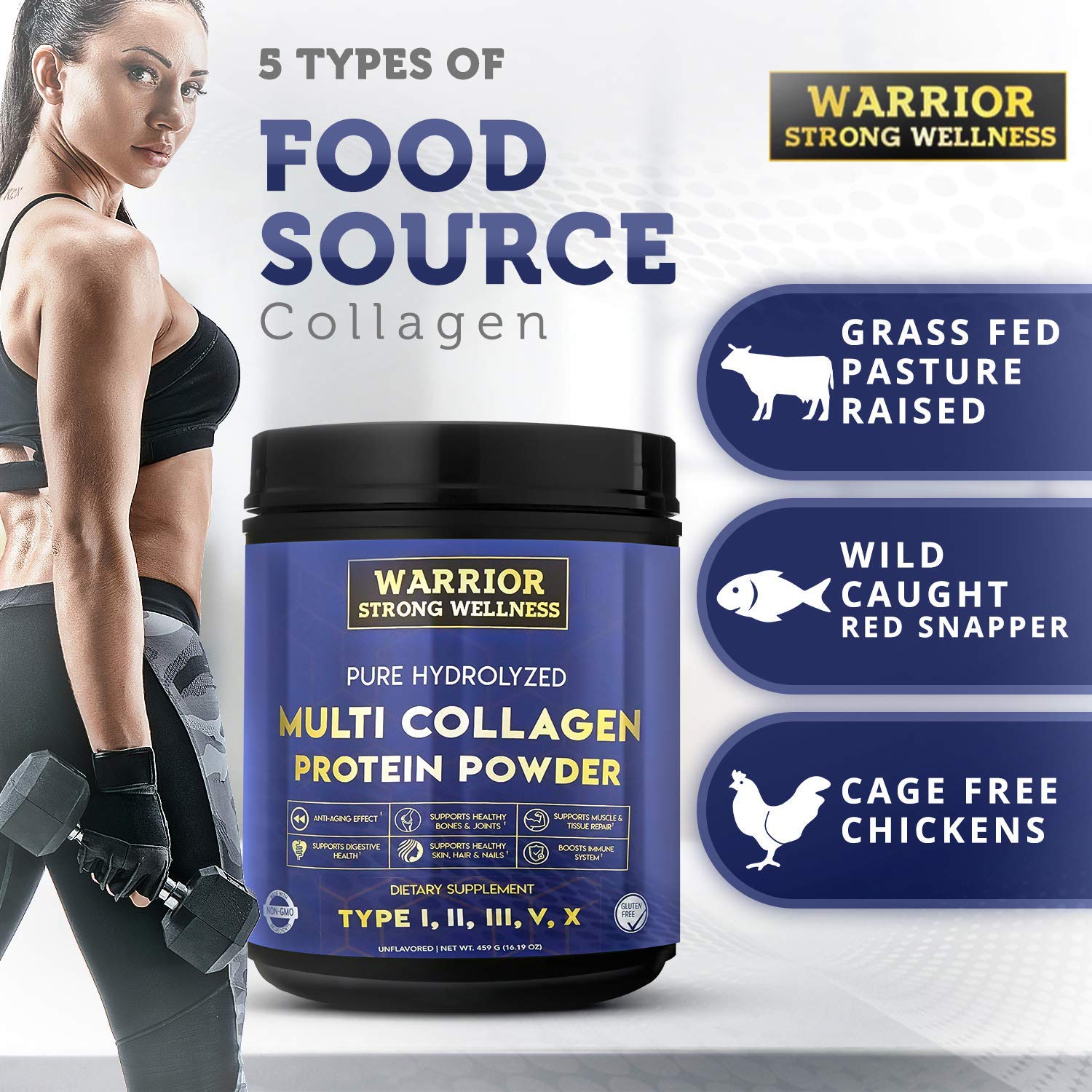 Warrior Strong Wellness tea with collagen supports hydration and daily energy.