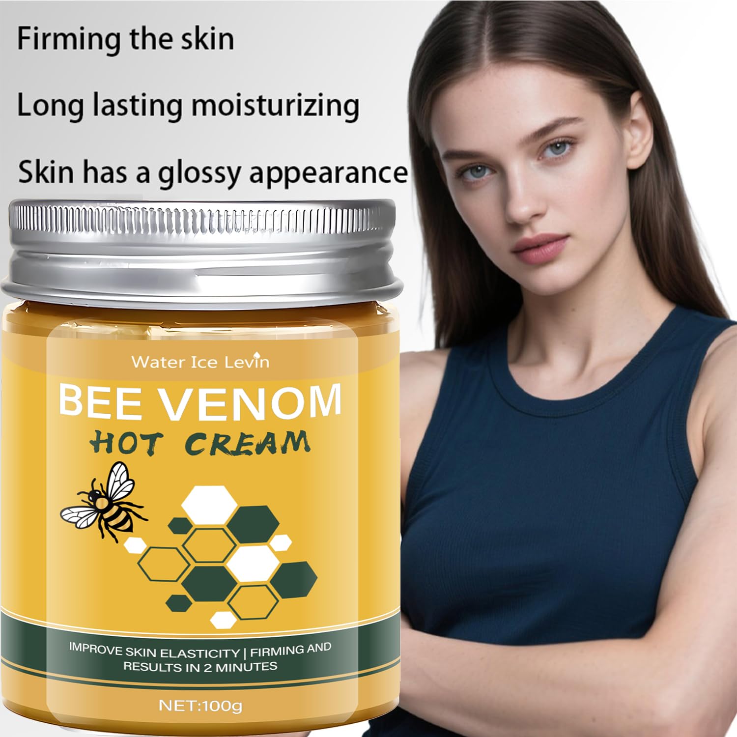 After-workout massage with Water Ice Levin Bee Venom Hot Sweat Cream.