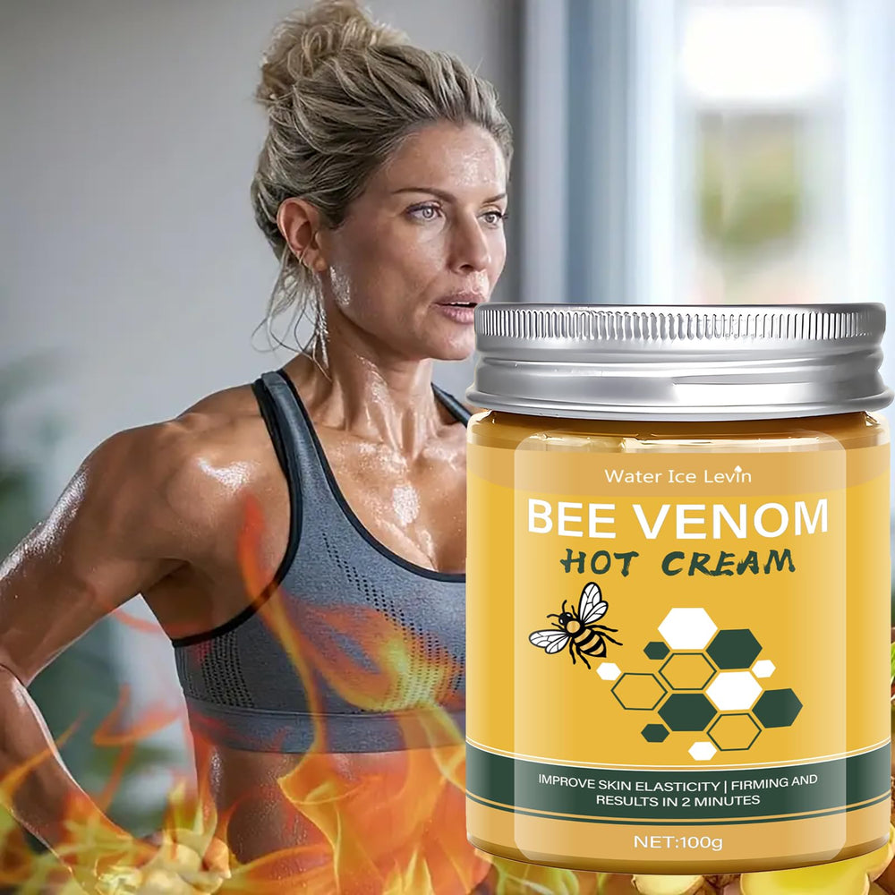Water Ice Levin Bee Venom Hot Sweat Cream prepared before a workout session.