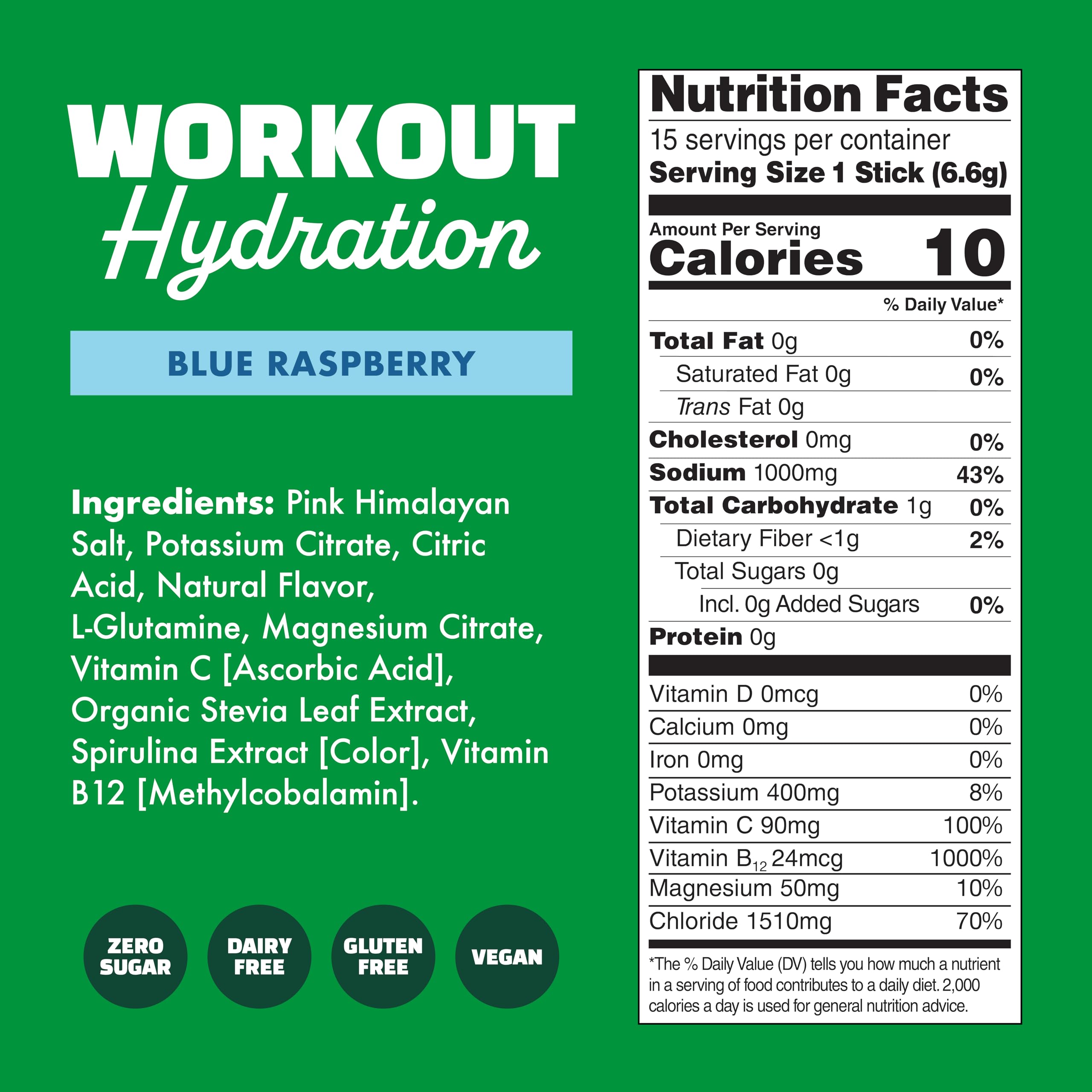 Waterboy Workout Hydration L-Glutamine ingredient icon illustrating added amino acid