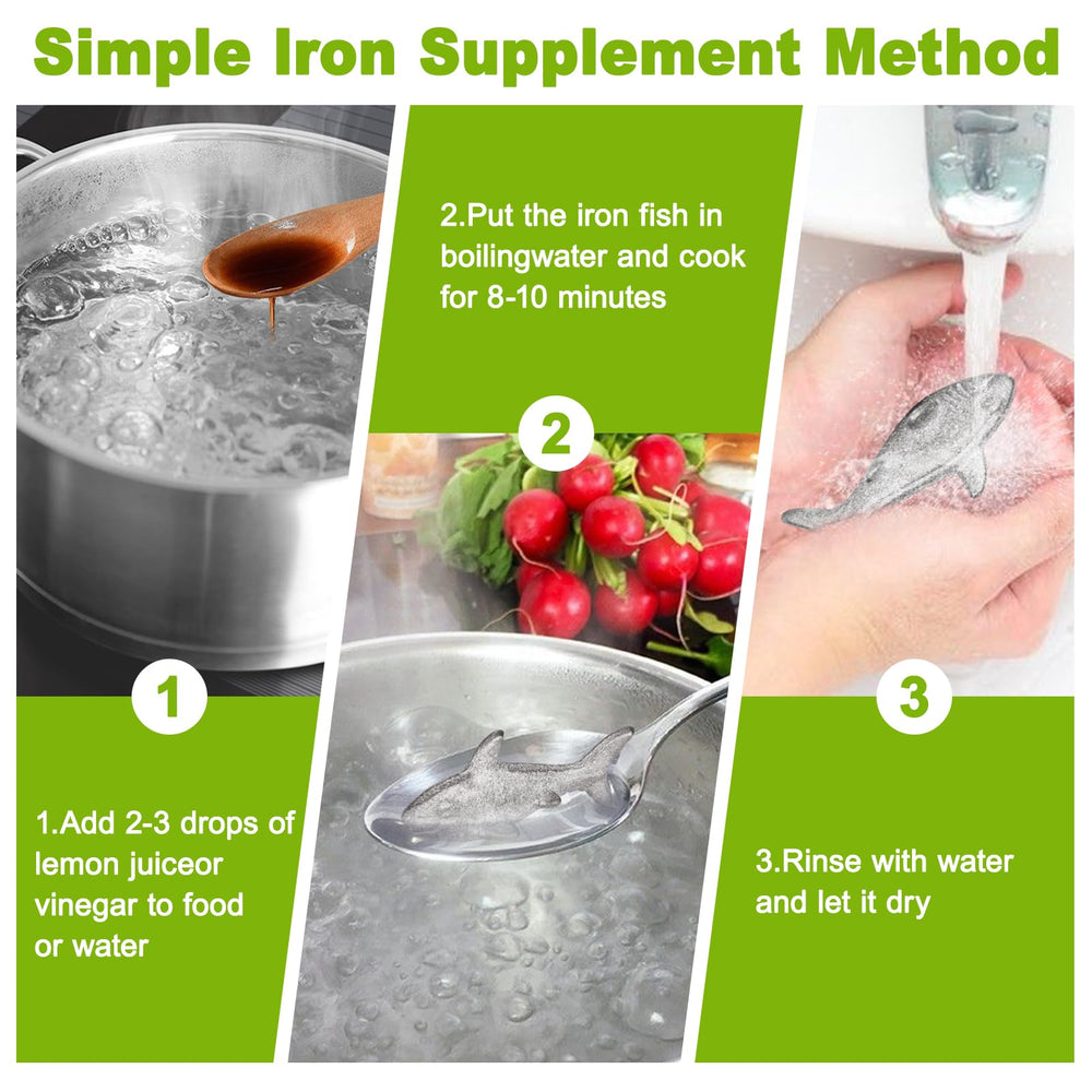 Watstion Iron Fish boiled with lemon enhances iron release