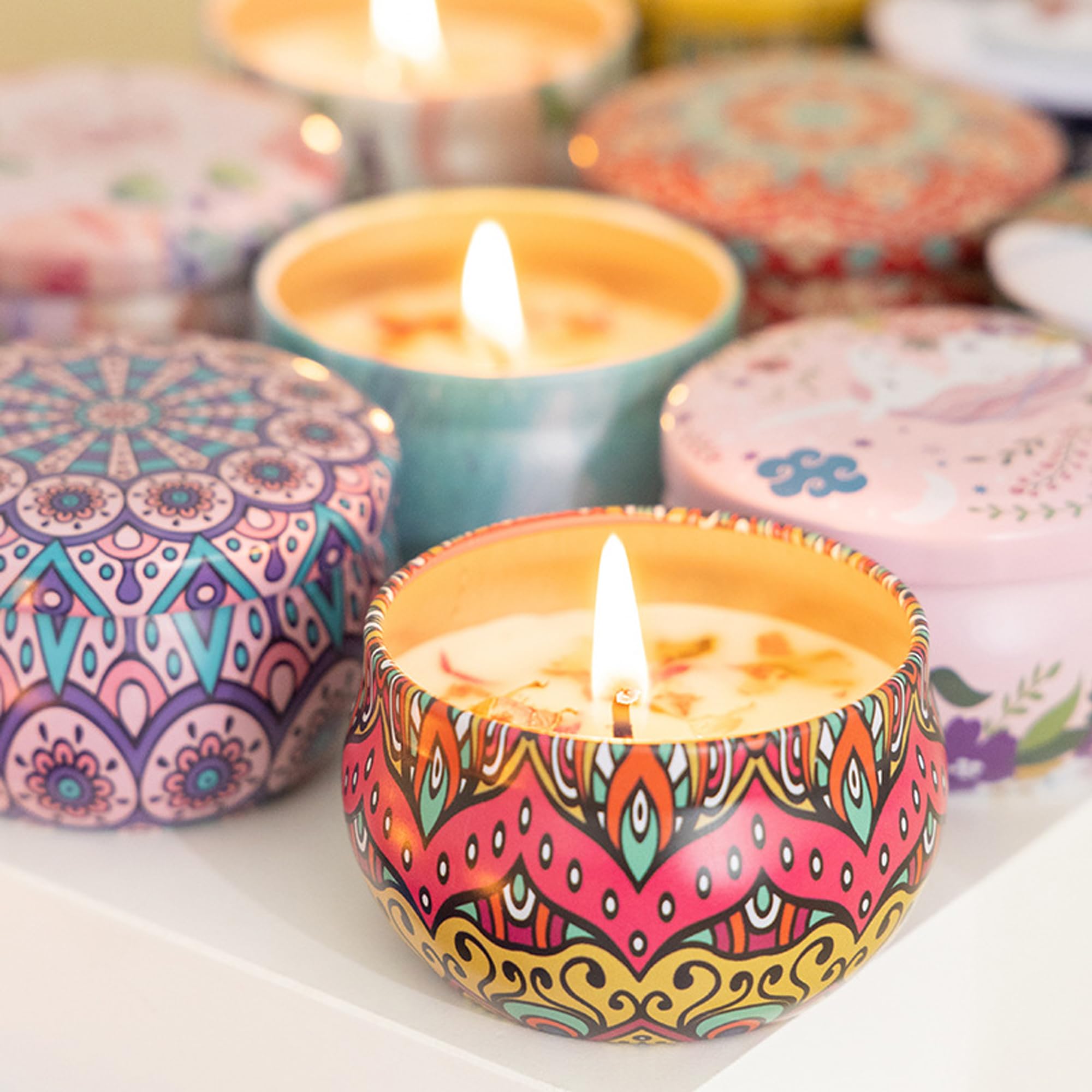 Each WAURCSY jar burns over 20 hours for extended aroma.