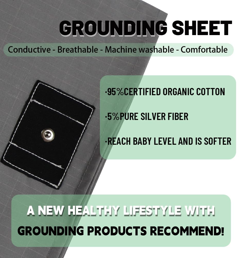 WAUZOBLE soft, breathable material close-up highlights cotton bonded silver fibers.