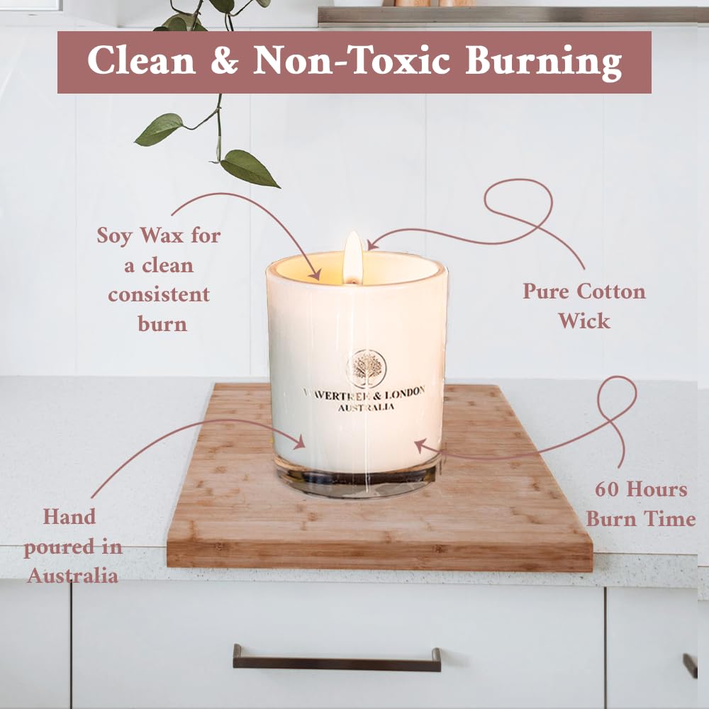 Wavertree & London hand-poured Australia candle showing craftsmanship