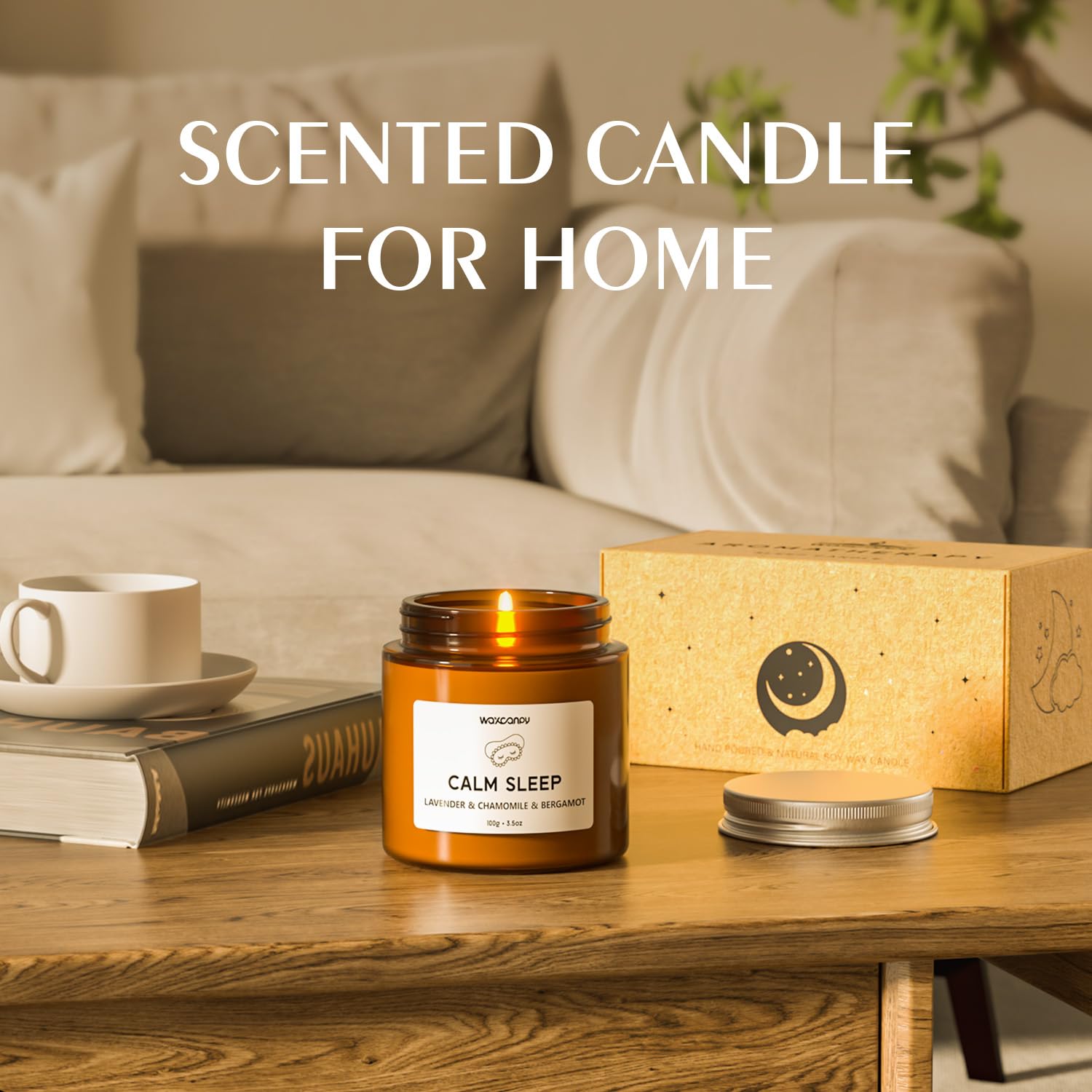 Waxcanpy Relaxation aromatherapy candles create a calm, cozy atmosphere in any room.