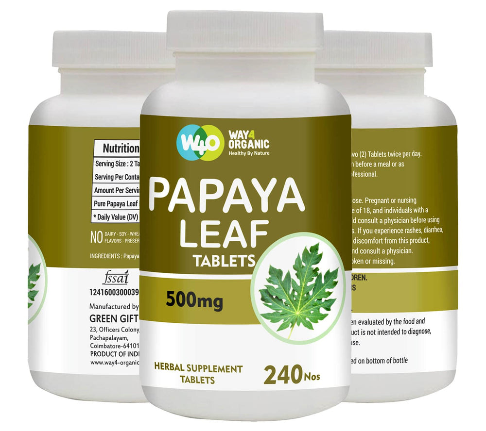 WAY 4 ORGANIC W4O capsules on blister pack emphasize immunity and gut health benefits.