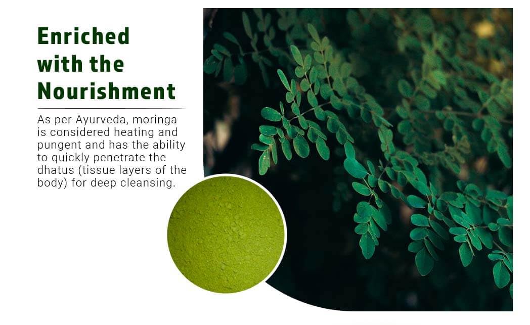 WAY 4 ORGANIC W4O moringa tablets dairy-free feature close-up.