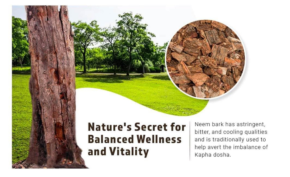 WAY 4 ORGANIC W4O Neem Bark Capsules in use with water.