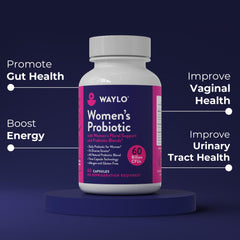 Close-up of Waylo Probiotics capsules for easy swallowing