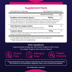 Waylo Probiotics with cranberry and D-Mannose for urinary and vaginal support