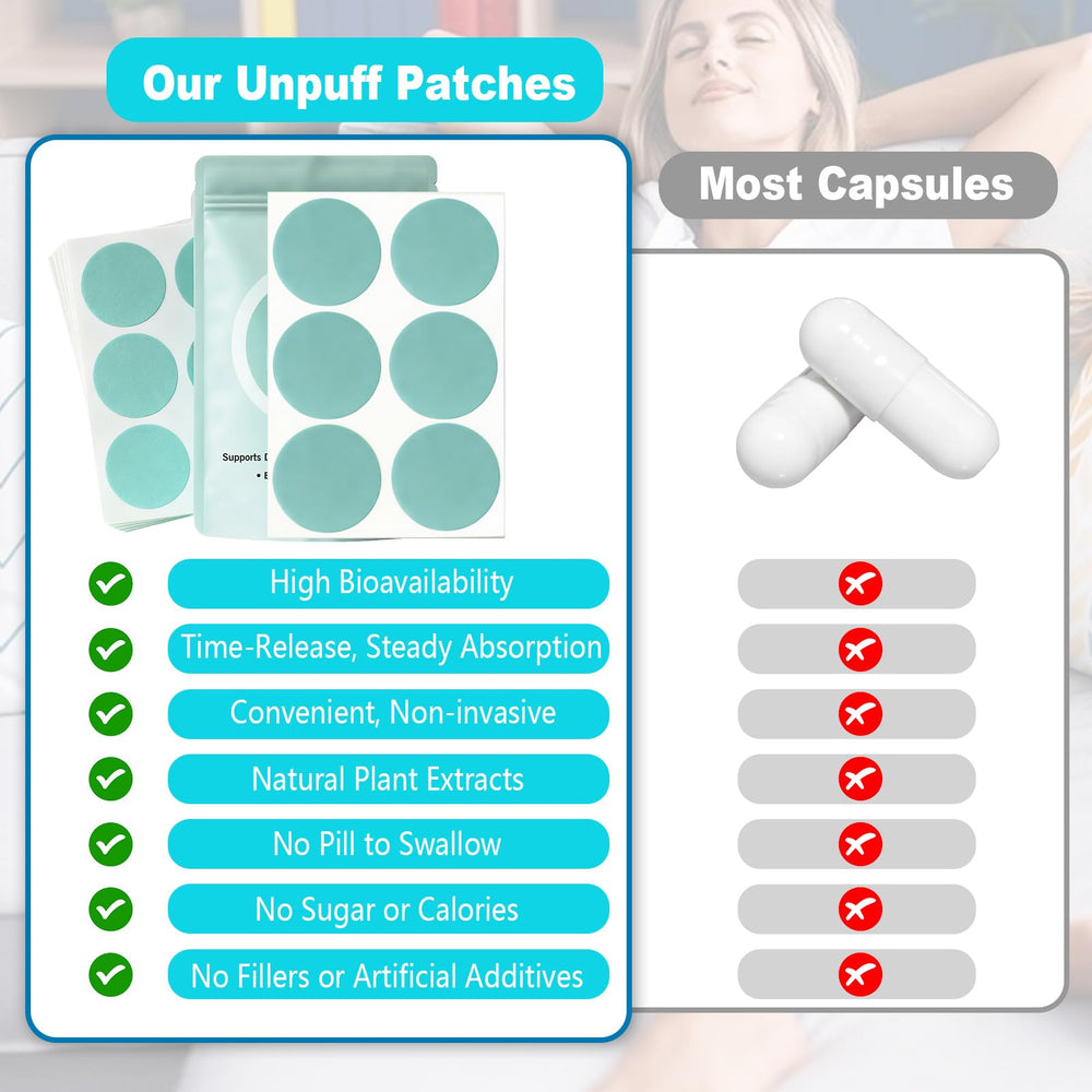 WCOVOMST Unpuff patches pack open reveals 30 patches per pack.