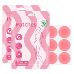 WCXJYA Botanical Blend GLP1 patch with pomegranate and cinnamon for soothing skin throughout the day.