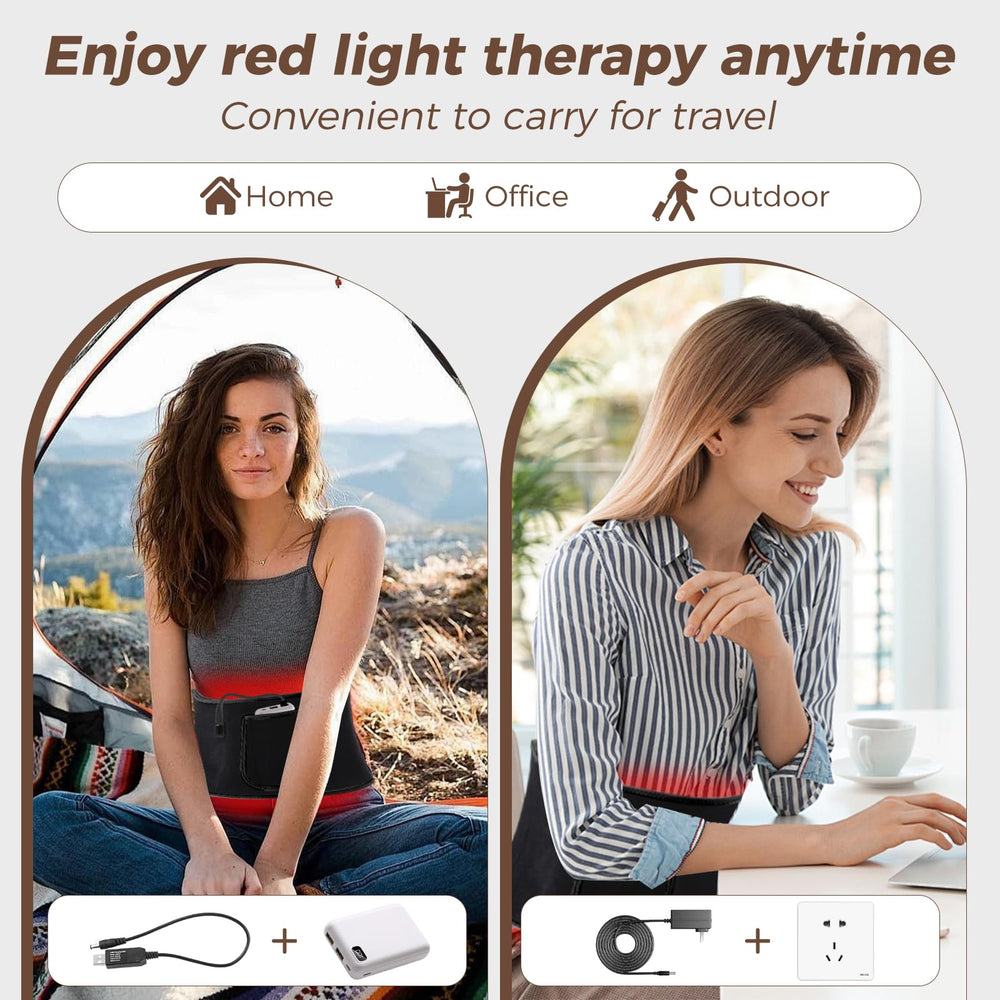 WDIBUN red-light-therapy-belt-leds-150 features 150 LEDs for consistent energy across the area.