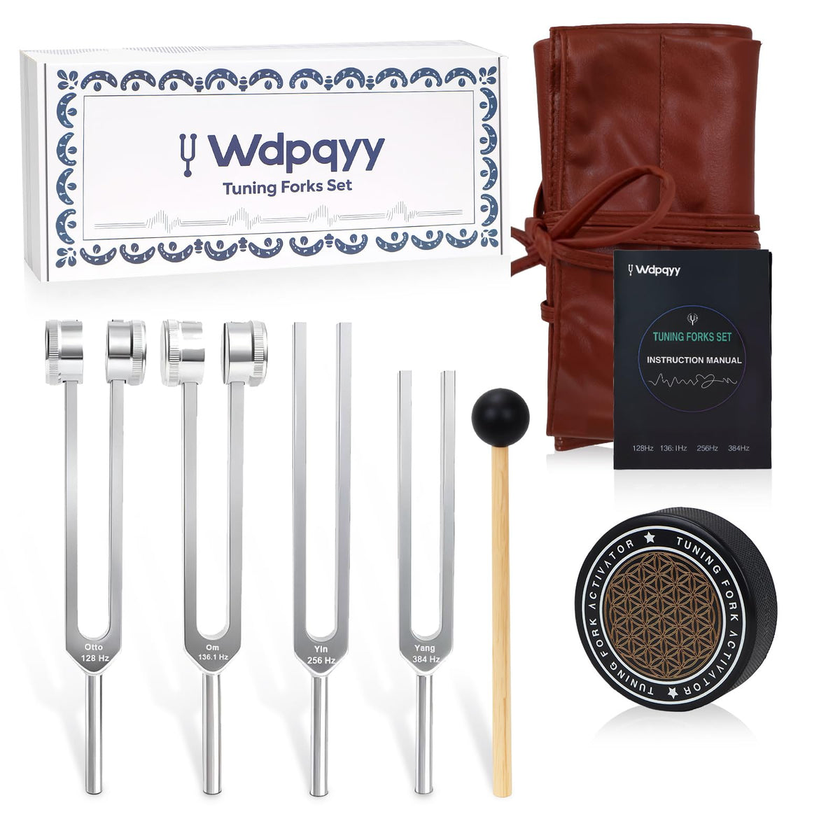 Wdpqyy 128 Hz tuning fork visual for meditation focus