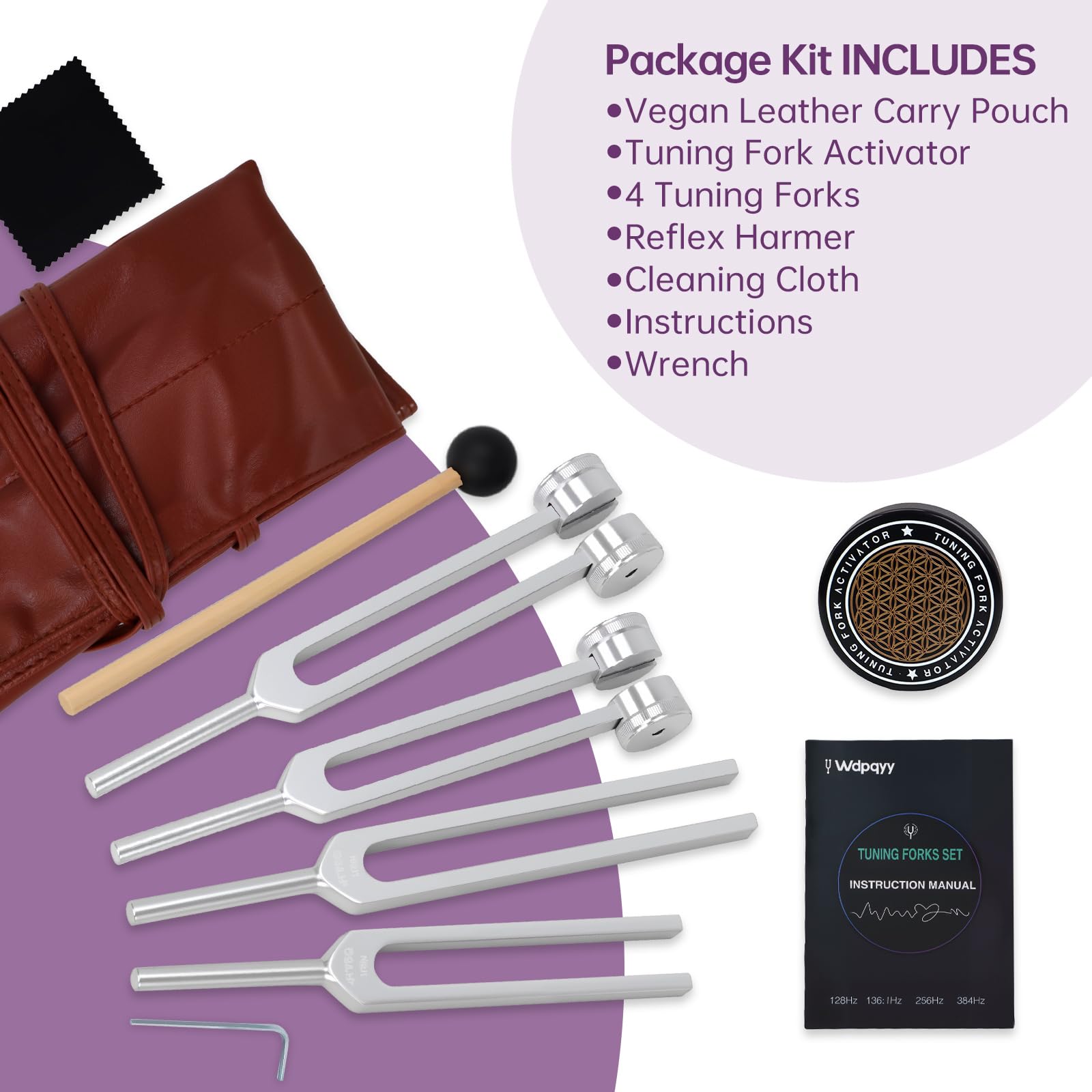 Wdpqyy 136.1 Hz tuning fork visual supports chakra balancing