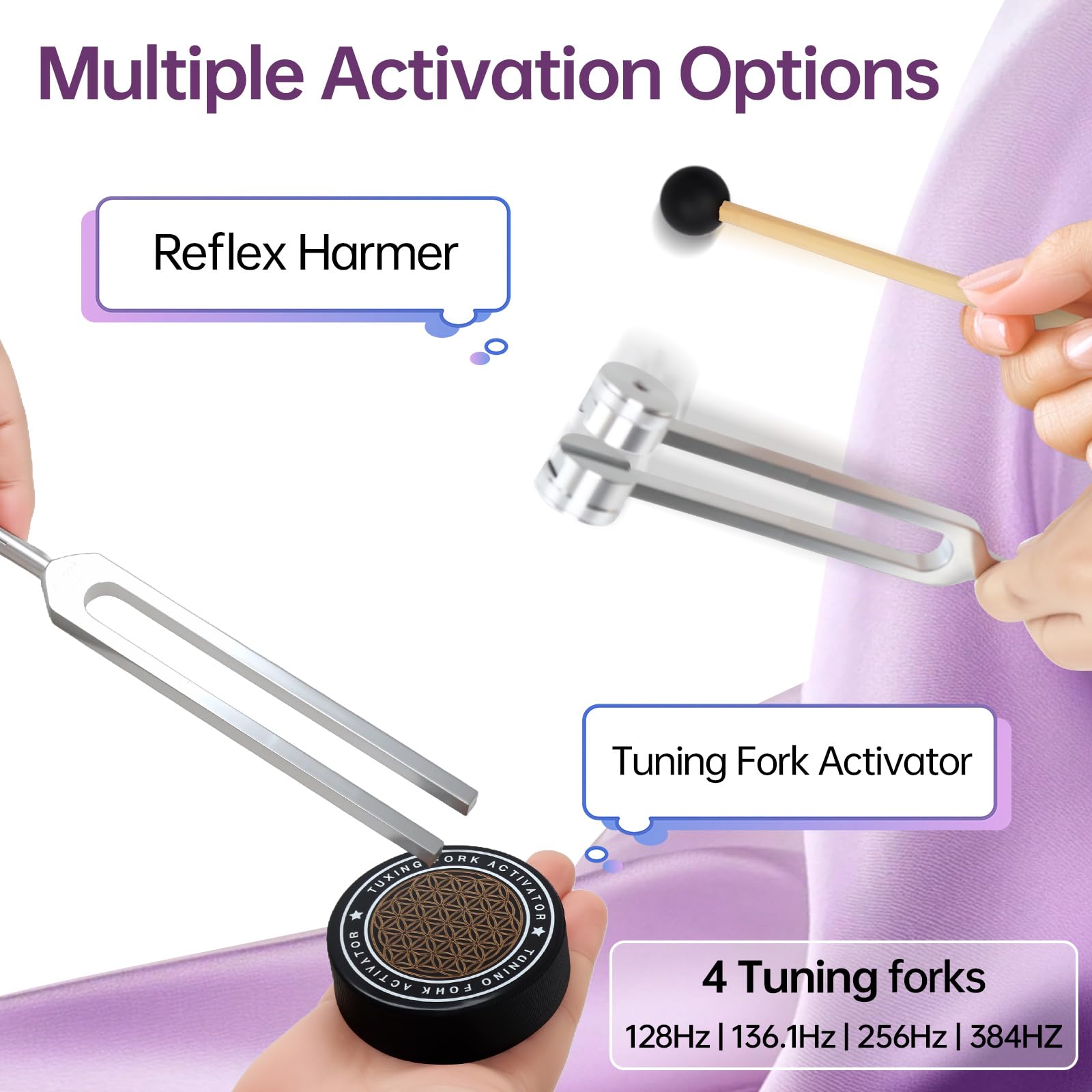 Wdpqyy 256 Hz tuning fork visual aids energy flow and mindful breathing