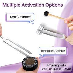 Wdpqyy 256 Hz tuning fork visual aids energy flow and mindful breathing