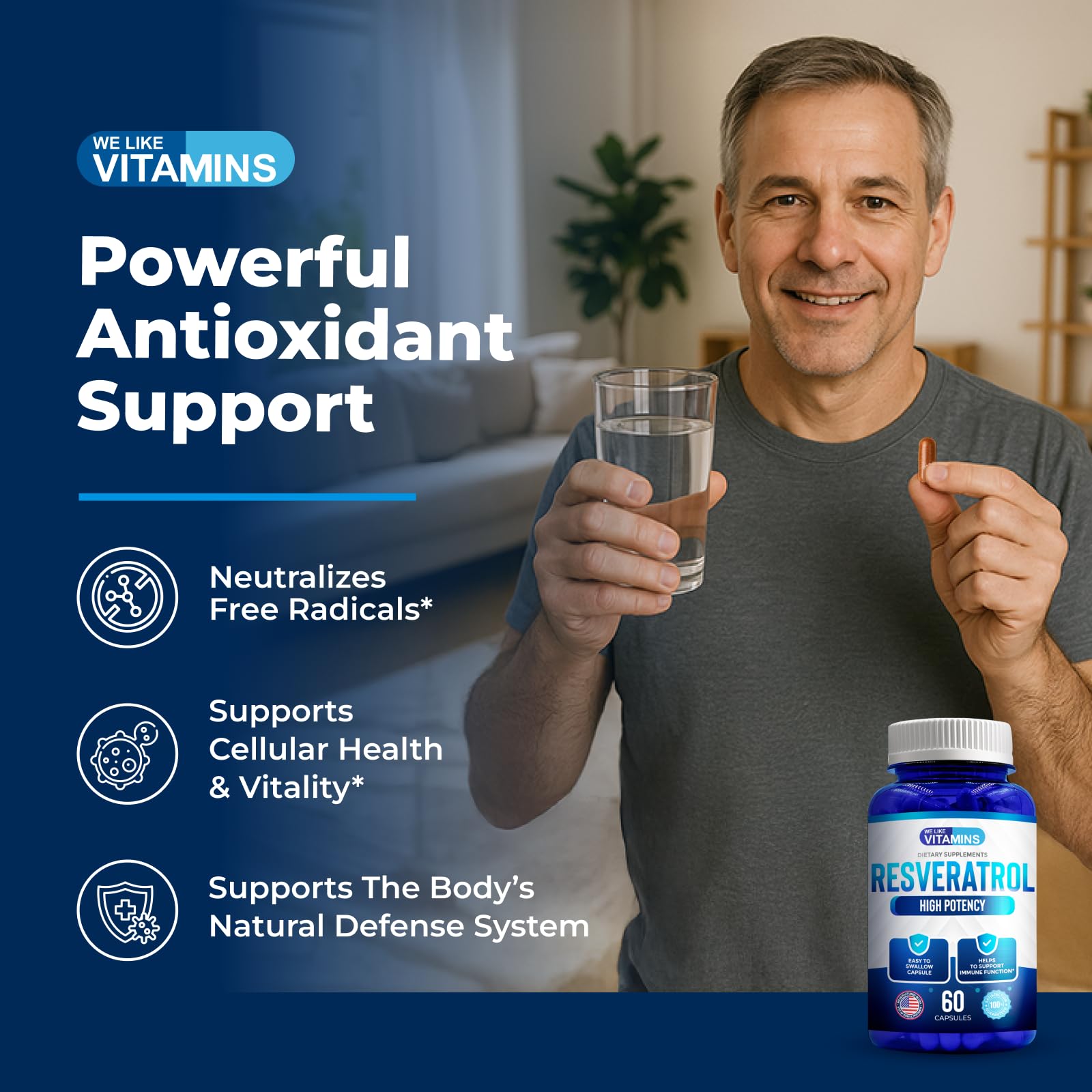 Bottle being poured with capsules, illustrating simple daily routine