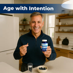 Close-up of We Like Vitamins Resveratrol capsules for easy daily use