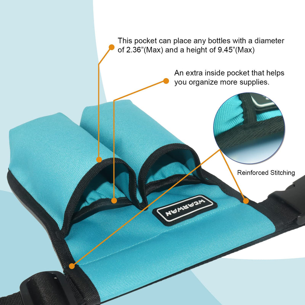 Wearwan Massage Oil Holster adjustable-strap for comfortable, customizable fit.