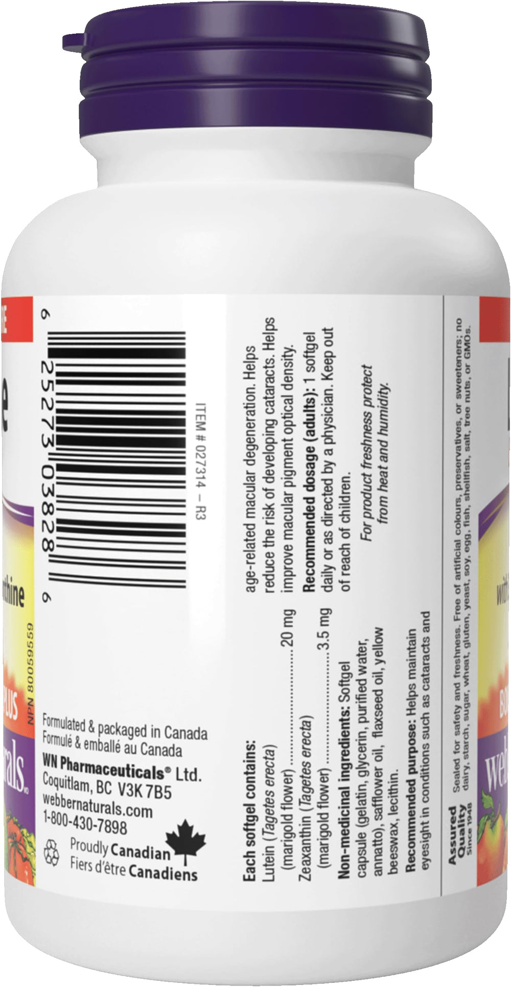 Webber Naturals 30 capsules per pack ready for daily routines.