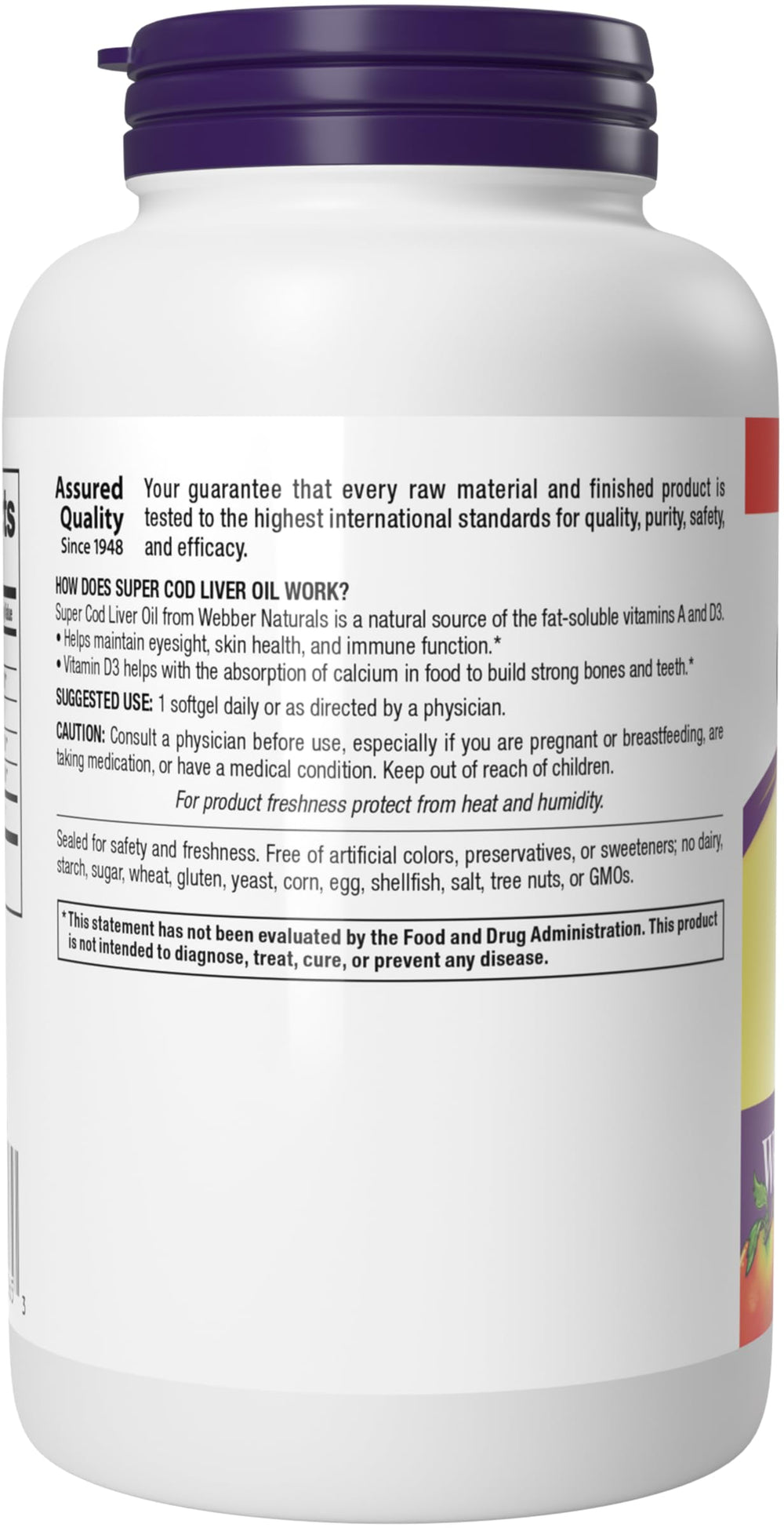 Webber Naturals bottle with pour over a clean surface, lifestyle use.