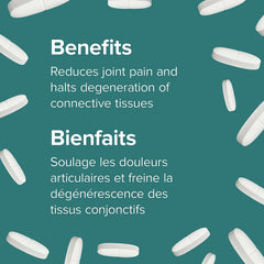 Webber Naturals ingredients panel showing lysine and vitamin C for collagen support.