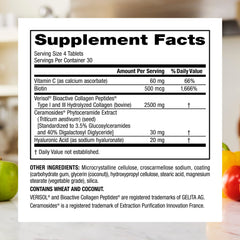 Webber Naturals Collagen30-ceramides image highlights ceramides supporting skin hydration.