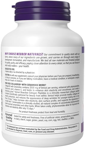 Webber Naturals Collagen30-daily-use arrangement shows 120 tablets for ongoing support.
