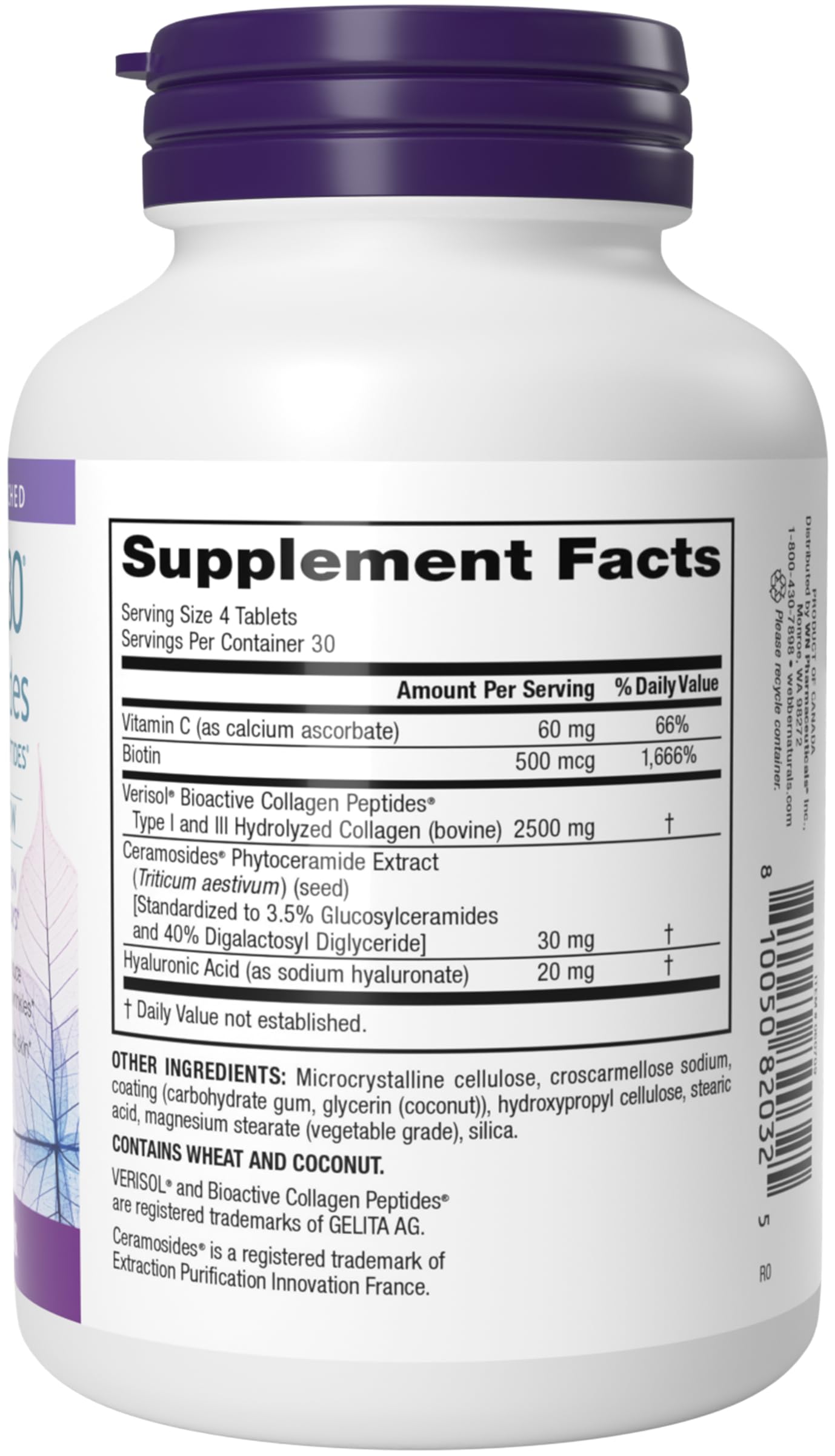 Webber Naturals Collagen30-morning-routine image suggests taking tablets as daily skincare ritual.
