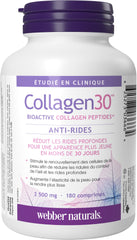 Webber Naturals Collagen30 tablets-closeup easy daily intake for skin health.