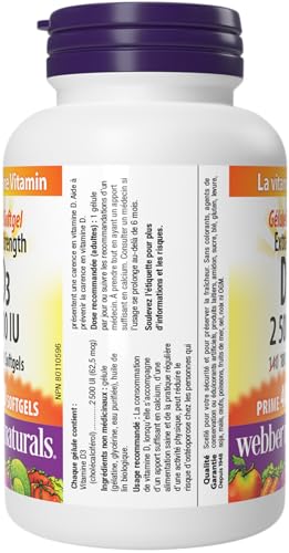 Webber Naturals ConfettiWOW softgels with pearlescent texture for bone health.