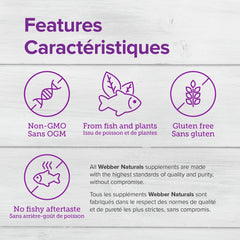 Enteric coated Webber Naturals capsules designed for smoother digestion