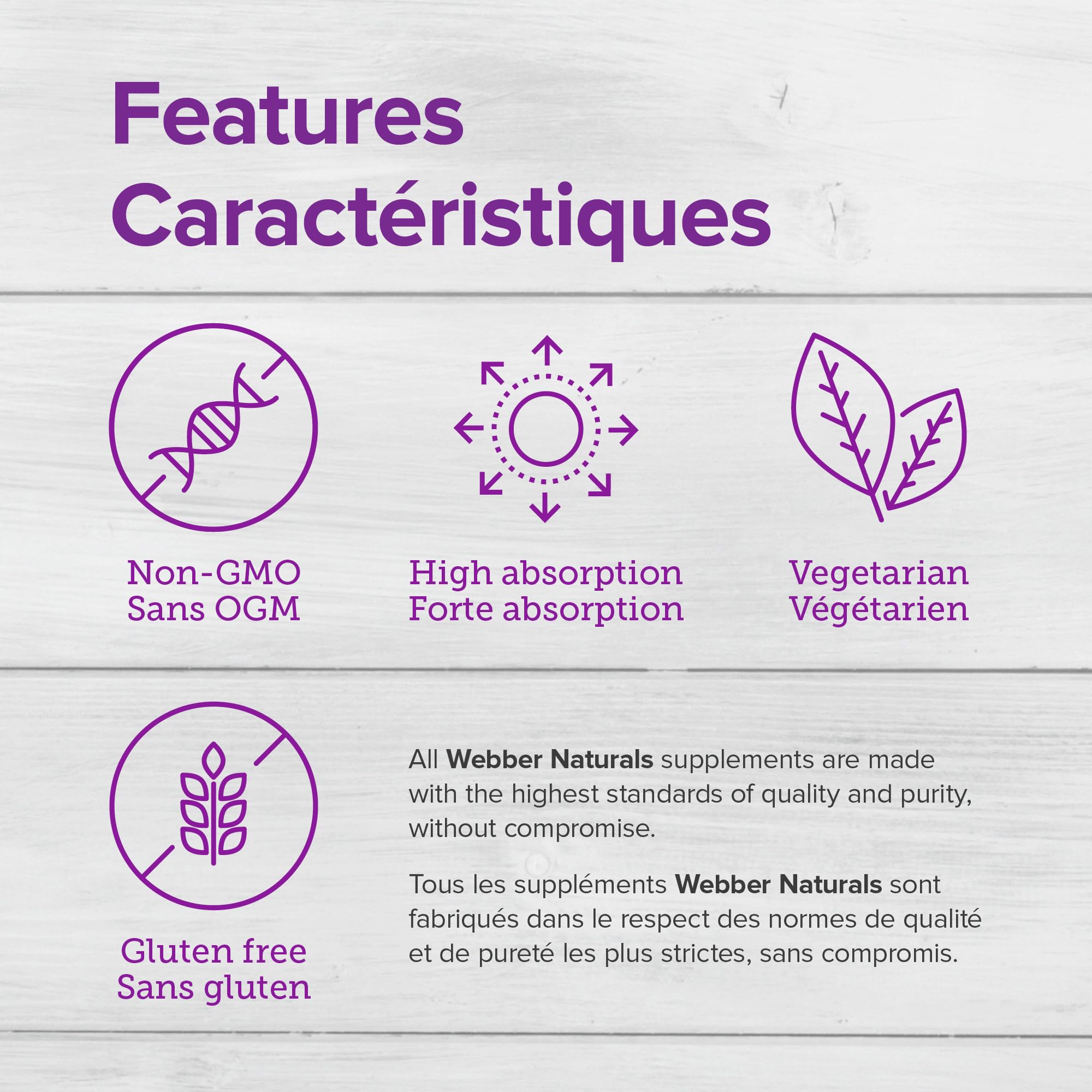 Webber Naturals Men's Most Complete Multi whole-food blend closeup suggests natural nutrients
