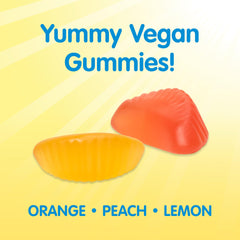 Vegan, gluten-free gummies suitable for dairy-free diets.
