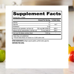 Webber Naturals vitamin A and D3 label emphasizing eye health and membranes.