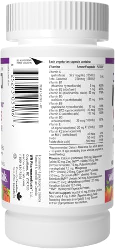 Bottle with high-gloss label of Webber Naturals Women's Most Complete Multi.
