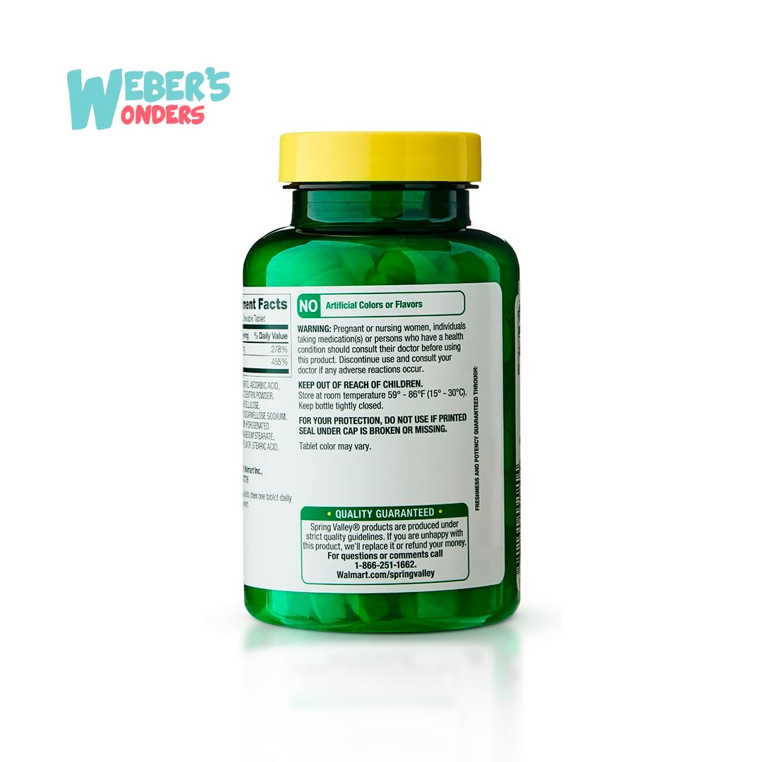 Weber's Wonders gluten-free formula with no artificial colors or flavors