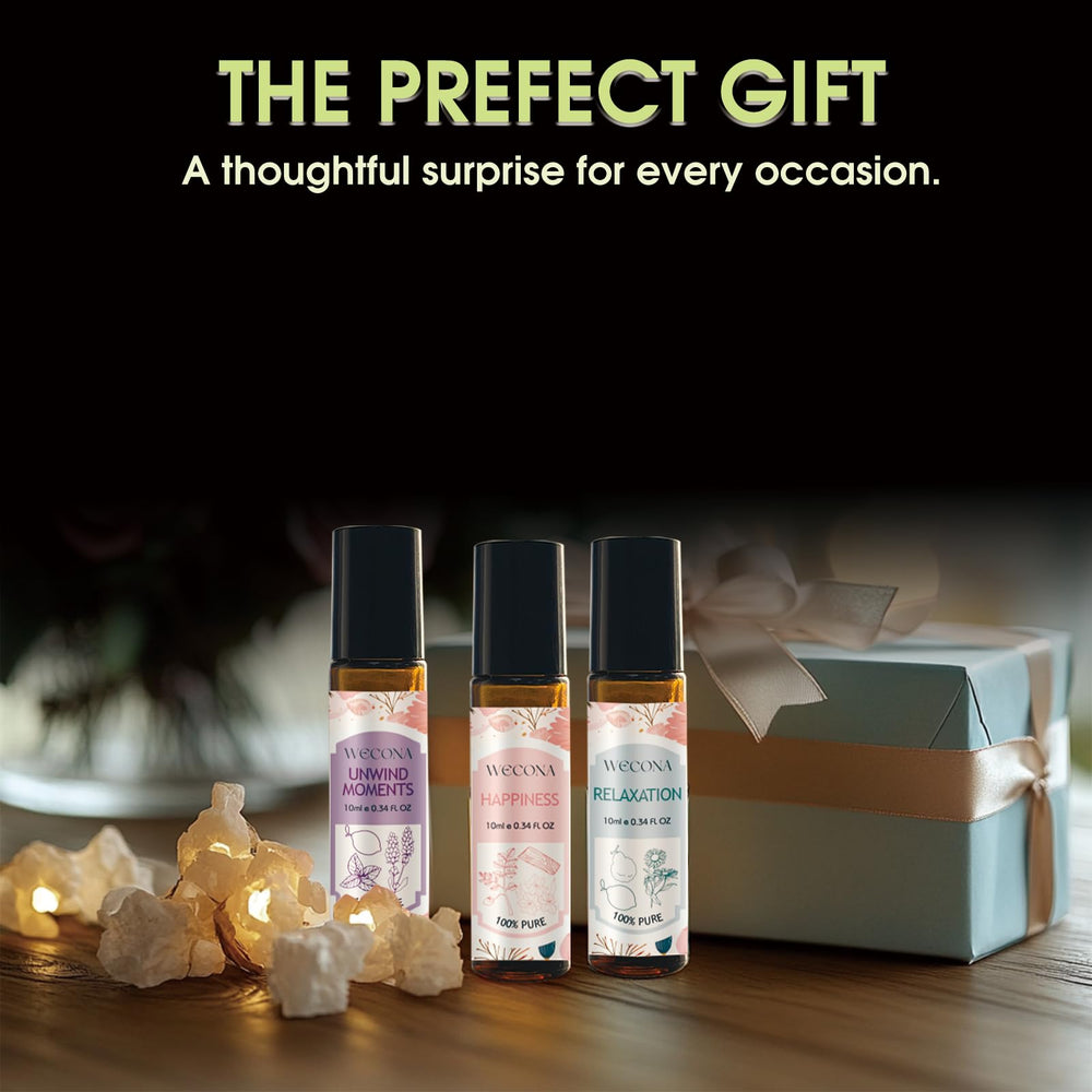 Wecona gift-ready aromatherapy set for birthdays or holidays